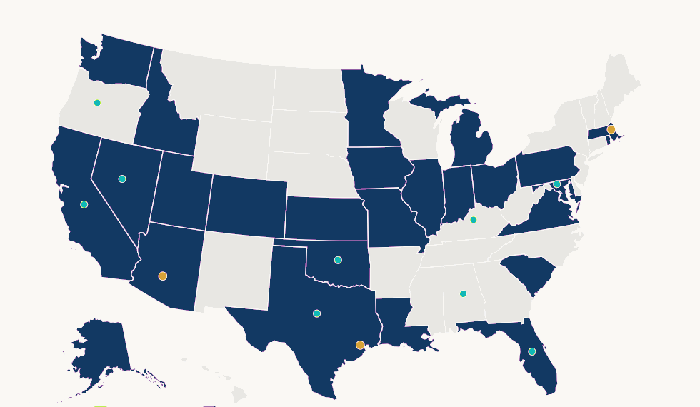 MediMinds support states map